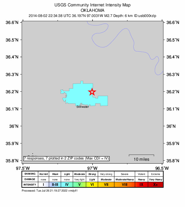 Did You Feel It? map: shaking reported by the public
