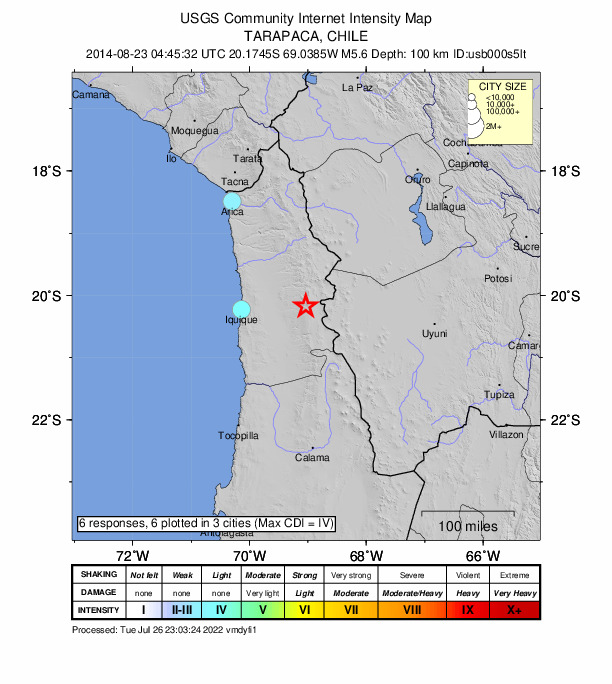 Did You Feel It? map: shaking reported by the public