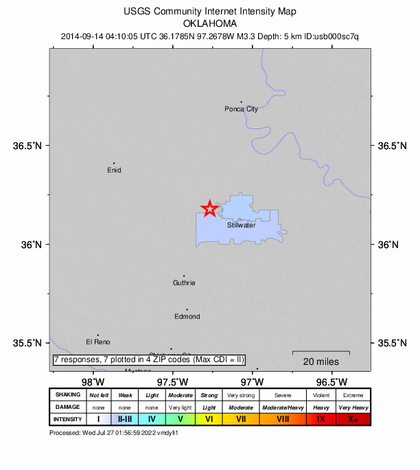 Did You Feel It? map: shaking reported by the public