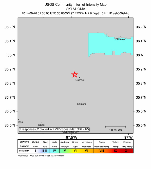 Did You Feel It? map: shaking reported by the public