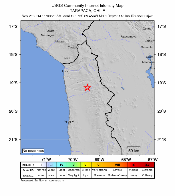 Did You Feel It? map: shaking reported by the public