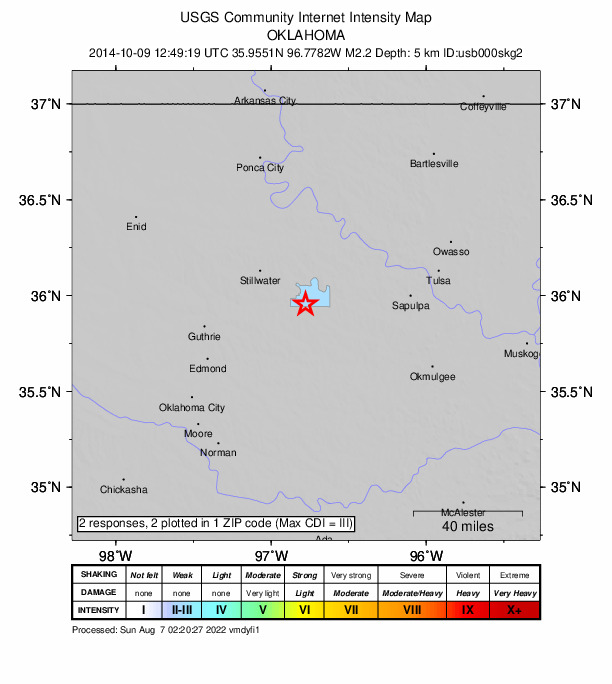 Did You Feel It? map: shaking reported by the public