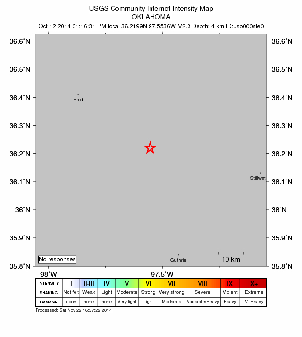 Did You Feel It? map: shaking reported by the public
