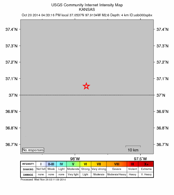 Did You Feel It? map: shaking reported by the public