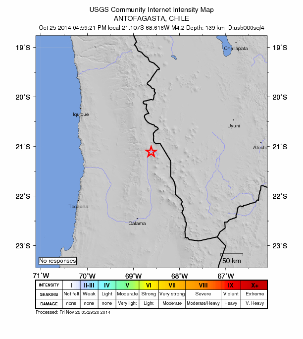 Did You Feel It? map: shaking reported by the public
