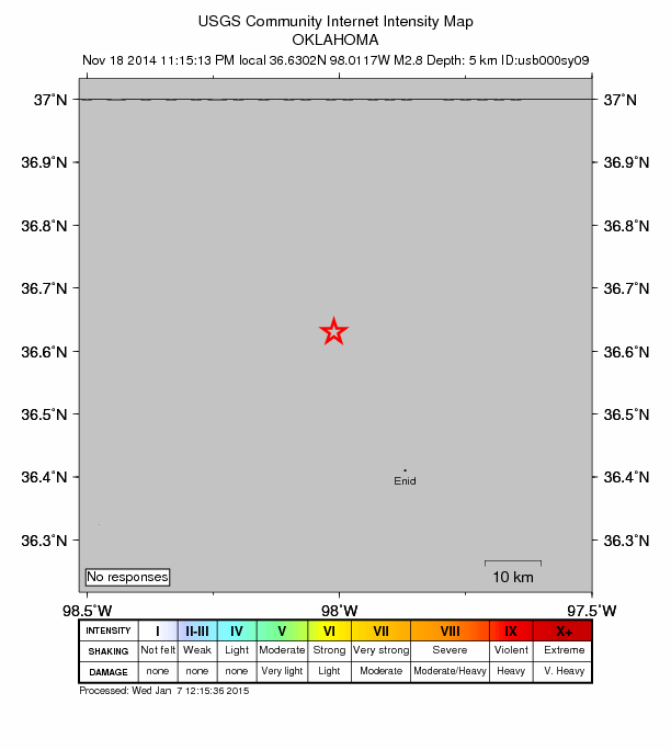 Did You Feel It? map: shaking reported by the public