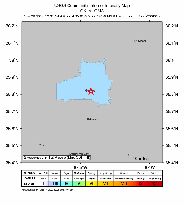 Did You Feel It? map: shaking reported by the public