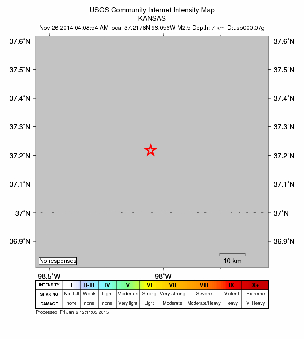 Did You Feel It? map: shaking reported by the public