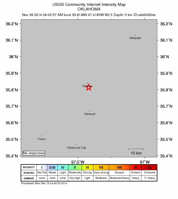 Did You Feel It? map: shaking reported by the public