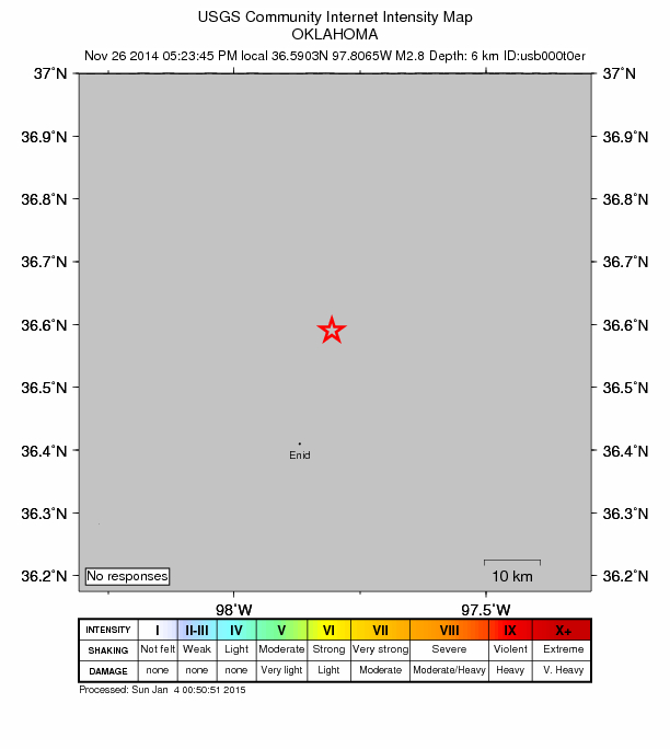 Did You Feel It? map: shaking reported by the public