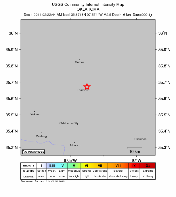 Did You Feel It? map: shaking reported by the public
