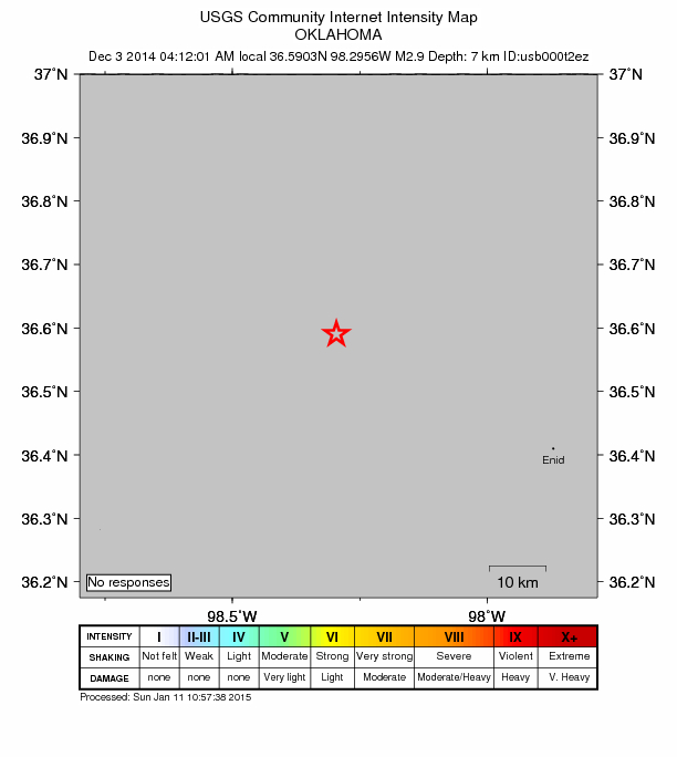 Did You Feel It? map: shaking reported by the public