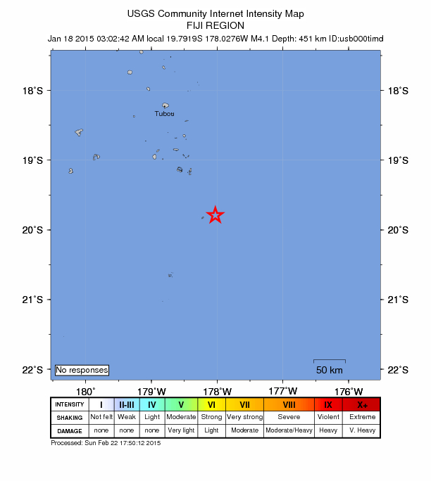 Did You Feel It? map: shaking reported by the public