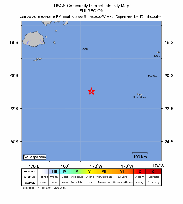Did You Feel It? map: shaking reported by the public