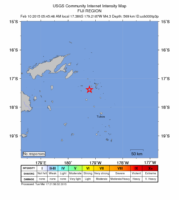 Did You Feel It? map: shaking reported by the public