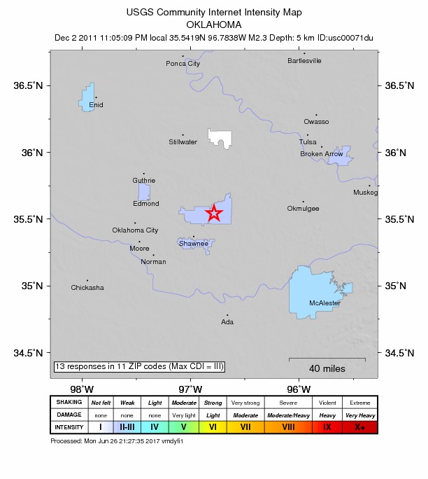 Did You Feel It? map: shaking reported by the public