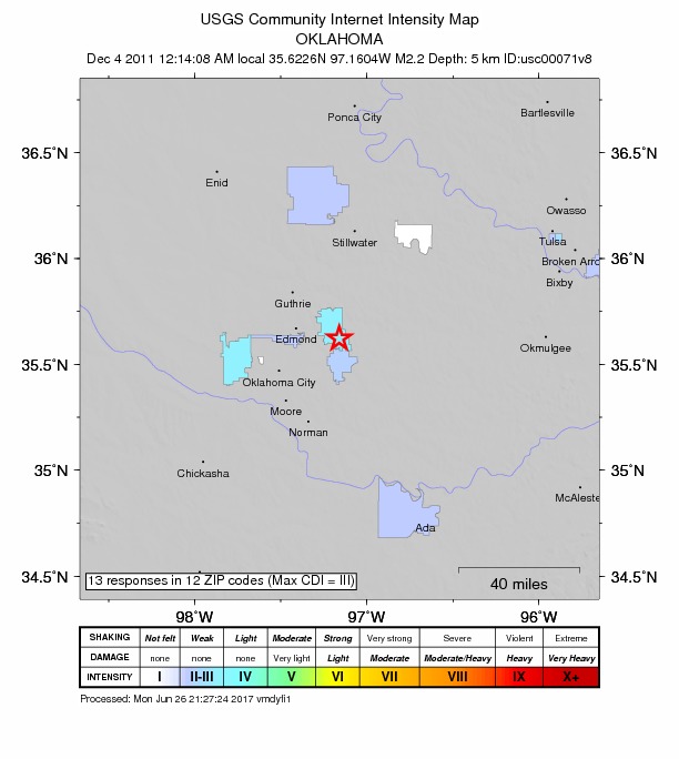 Did You Feel It? map: shaking reported by the public