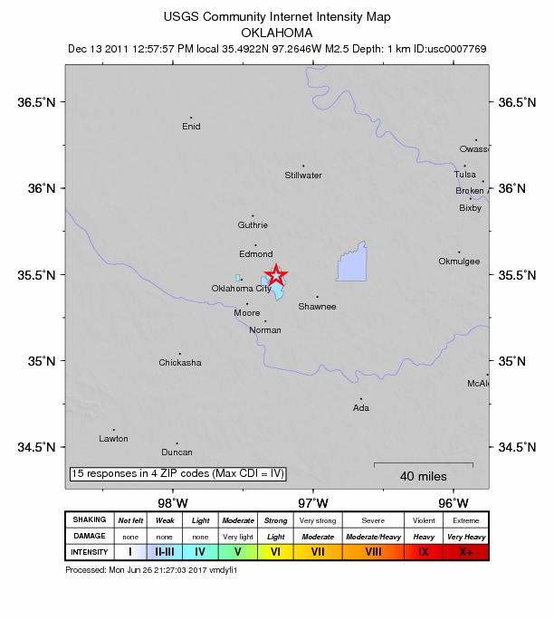 Did You Feel It? map: shaking reported by the public
