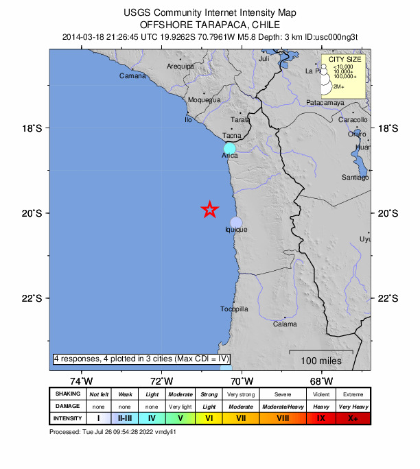 Did You Feel It? map: shaking reported by the public