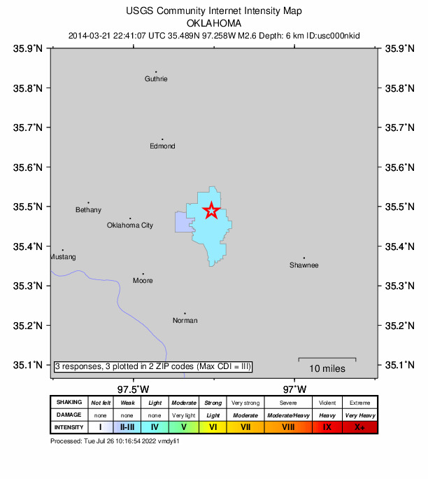 Did You Feel It? map: shaking reported by the public