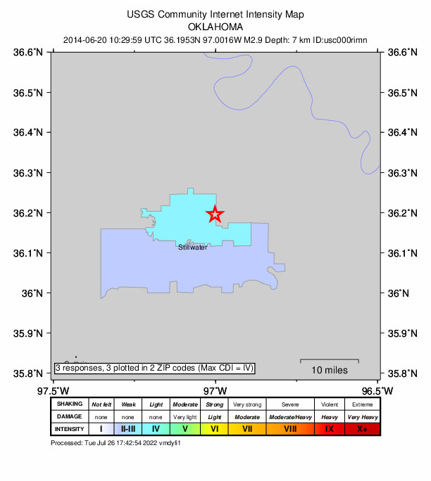 Did You Feel It? map: shaking reported by the public