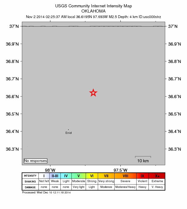 Did You Feel It? map: shaking reported by the public