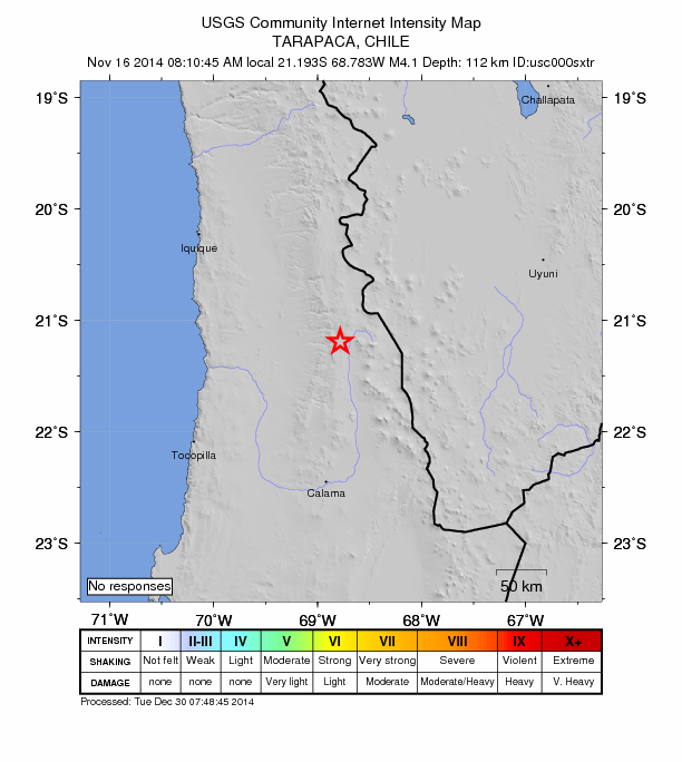 Did You Feel It? map: shaking reported by the public