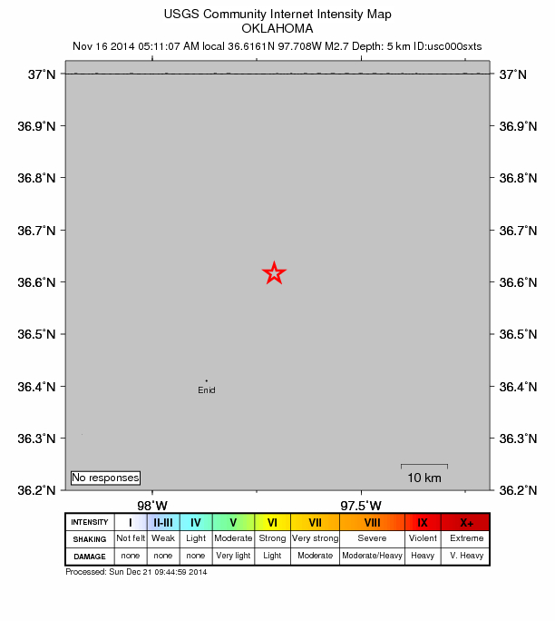 Did You Feel It? map: shaking reported by the public