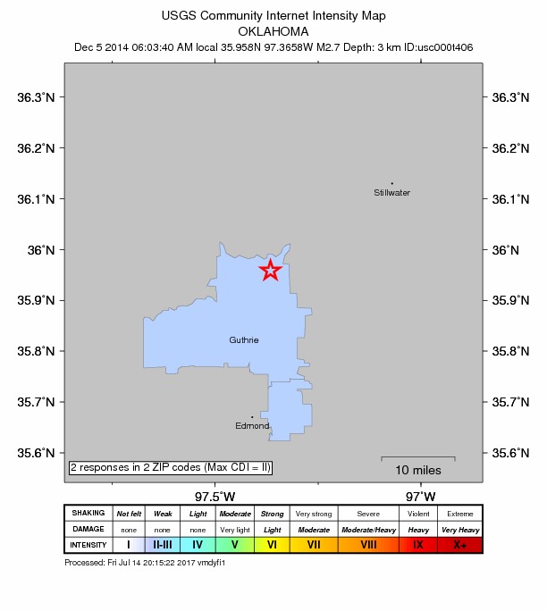 Did You Feel It? map: shaking reported by the public