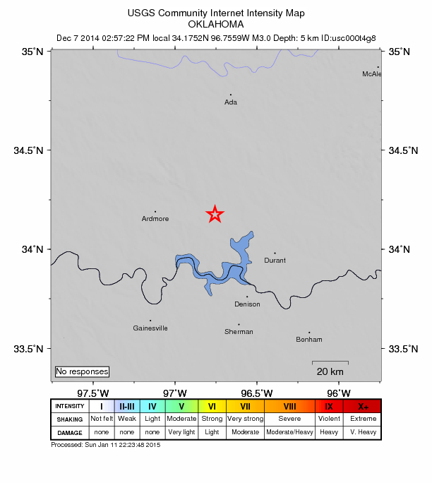Did You Feel It? map: shaking reported by the public