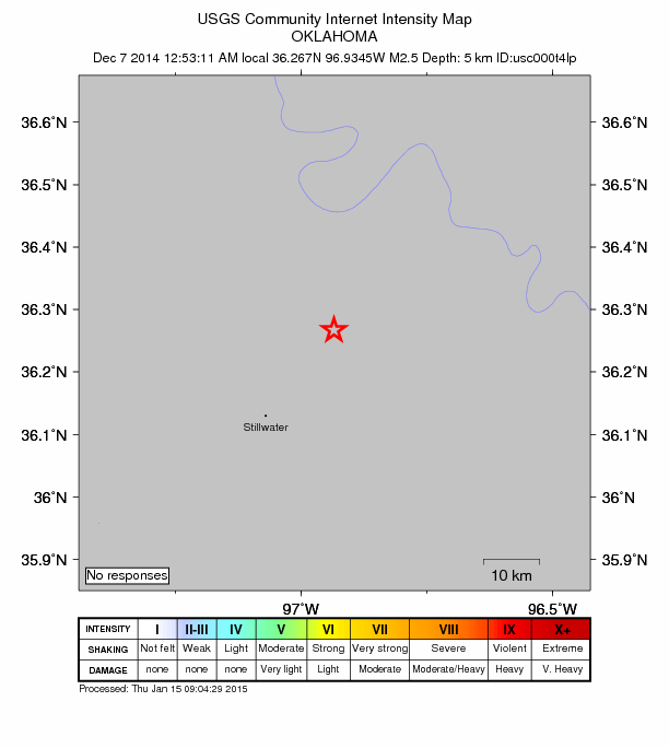 Did You Feel It? map: shaking reported by the public