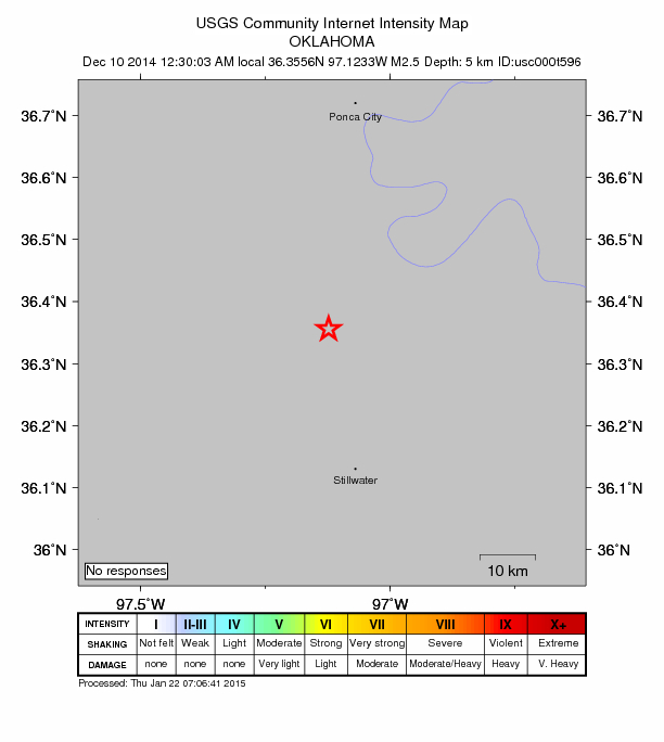 Did You Feel It? map: shaking reported by the public
