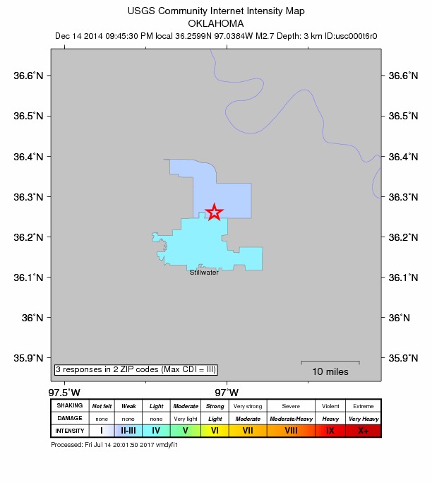 Did You Feel It? map: shaking reported by the public