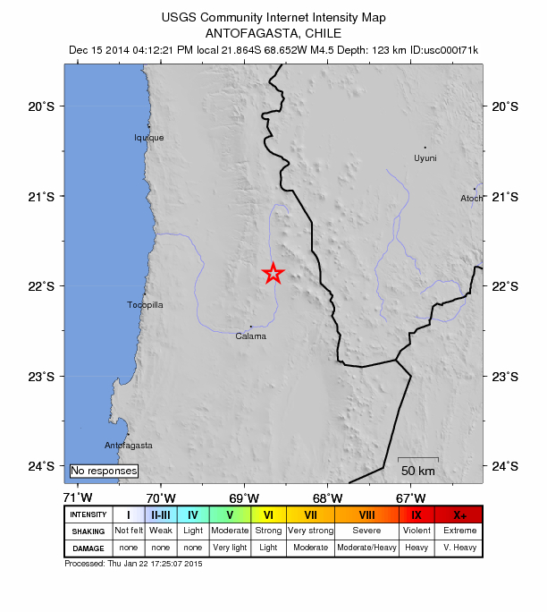 Did You Feel It? map: shaking reported by the public