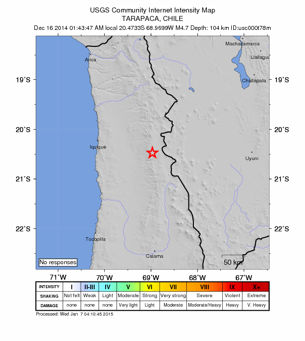 Did You Feel It? map: shaking reported by the public