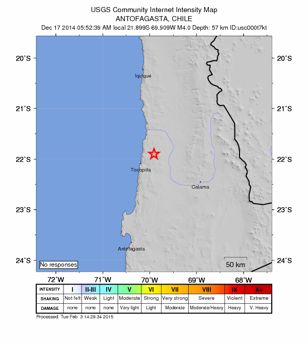 Did You Feel It? map: shaking reported by the public