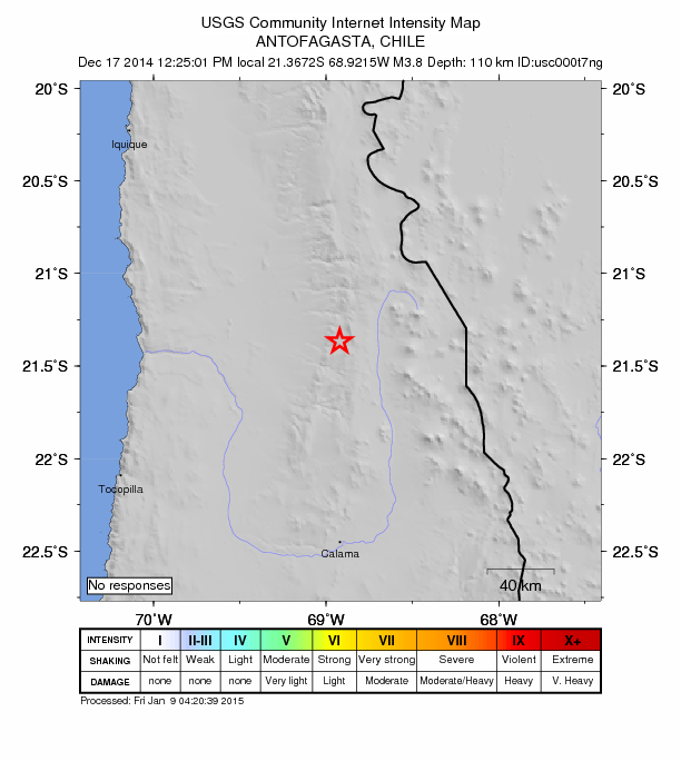 Did You Feel It? map: shaking reported by the public