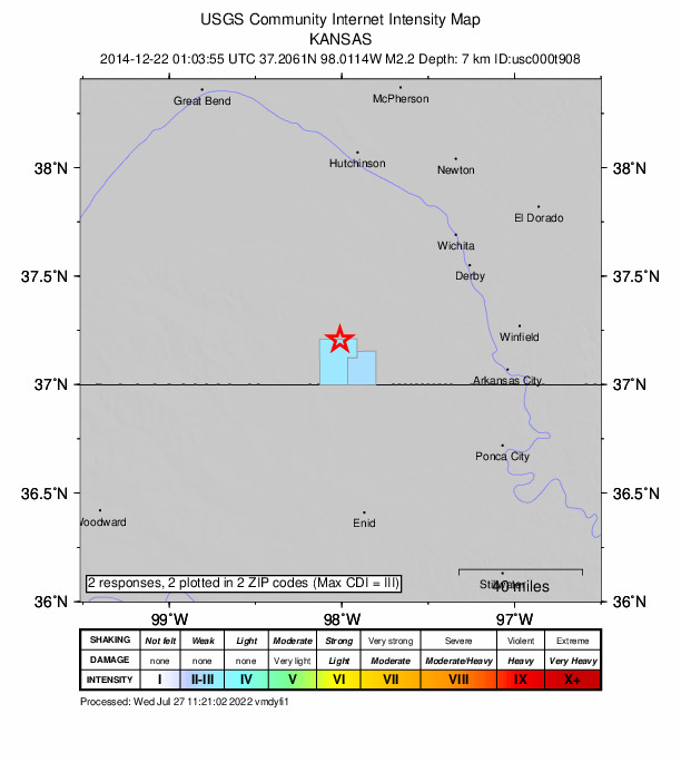 Did You Feel It? map: shaking reported by the public
