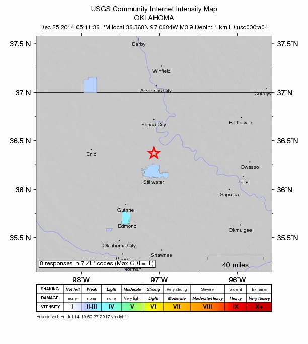 Did You Feel It? map: shaking reported by the public