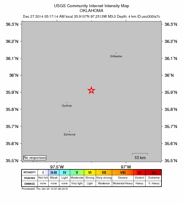 Did You Feel It? map: shaking reported by the public