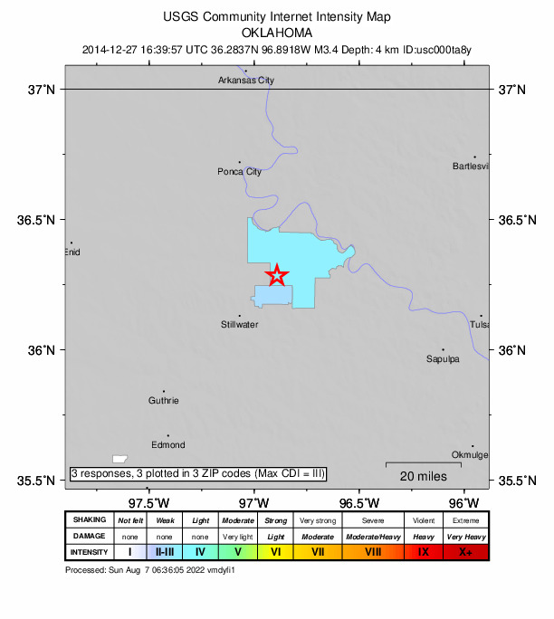 Did You Feel It? map: shaking reported by the public
