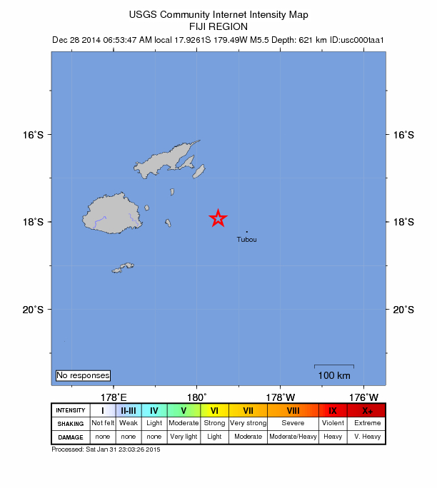 Did You Feel It? map: shaking reported by the public