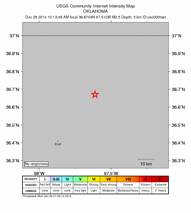 Did You Feel It? map: shaking reported by the public