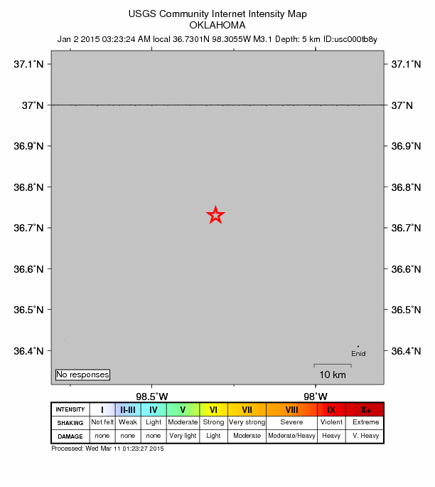 Did You Feel It? map: shaking reported by the public