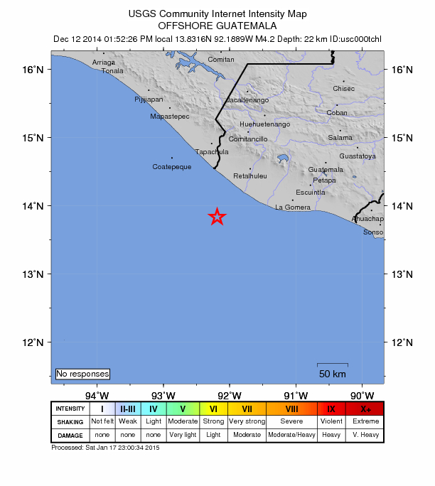 Did You Feel It? map: shaking reported by the public