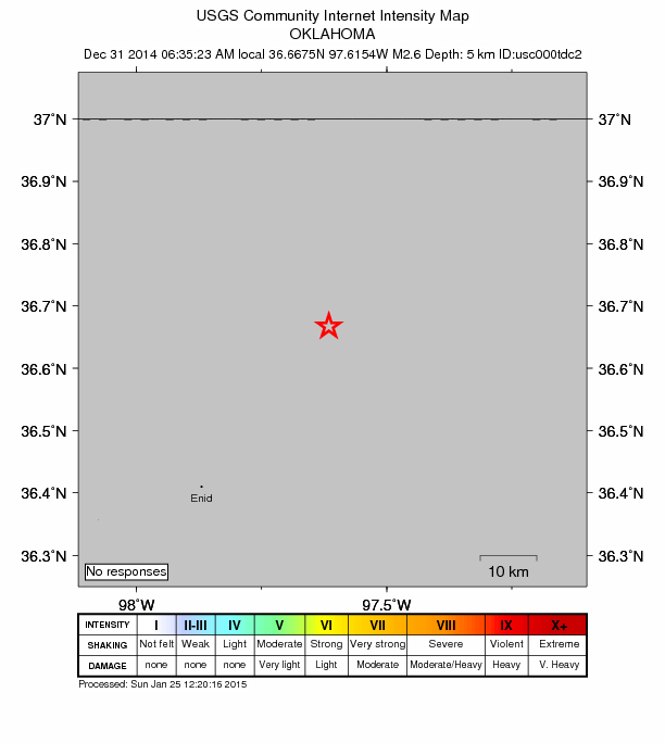 Did You Feel It? map: shaking reported by the public
