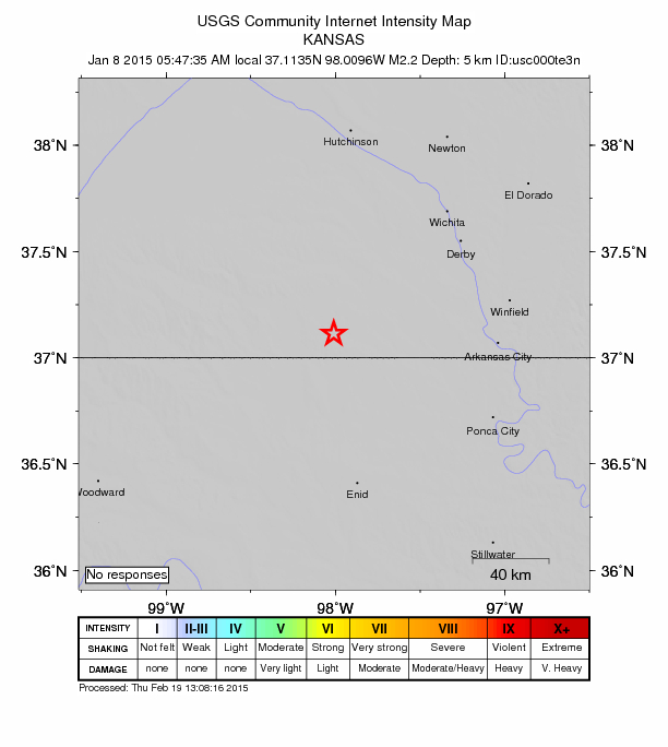 Did You Feel It? map: shaking reported by the public