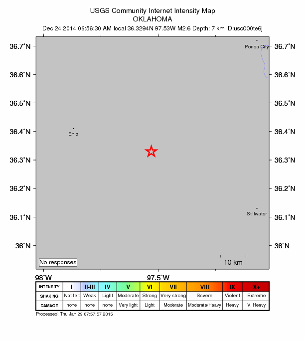 Did You Feel It? map: shaking reported by the public