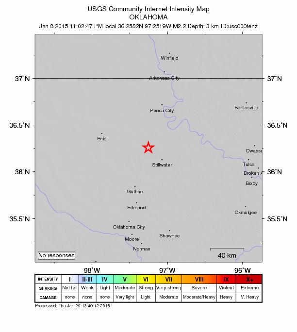 Did You Feel It? map: shaking reported by the public