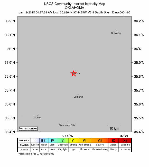 Did You Feel It? map: shaking reported by the public